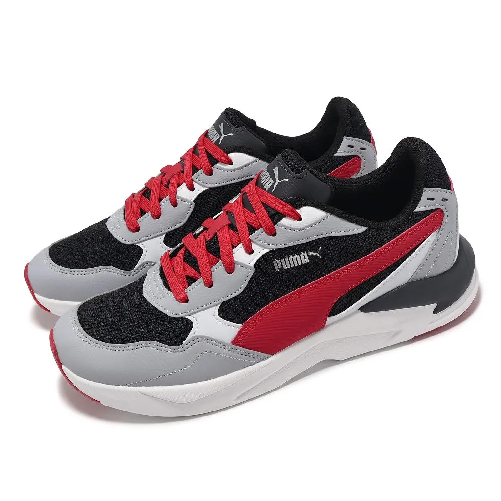Puma X-Ray Lite 黑色 彩紅 網布 休閒運動鞋 男女款 NO.B2122【新竹皇家 36886301】 歷史價格詳細信息