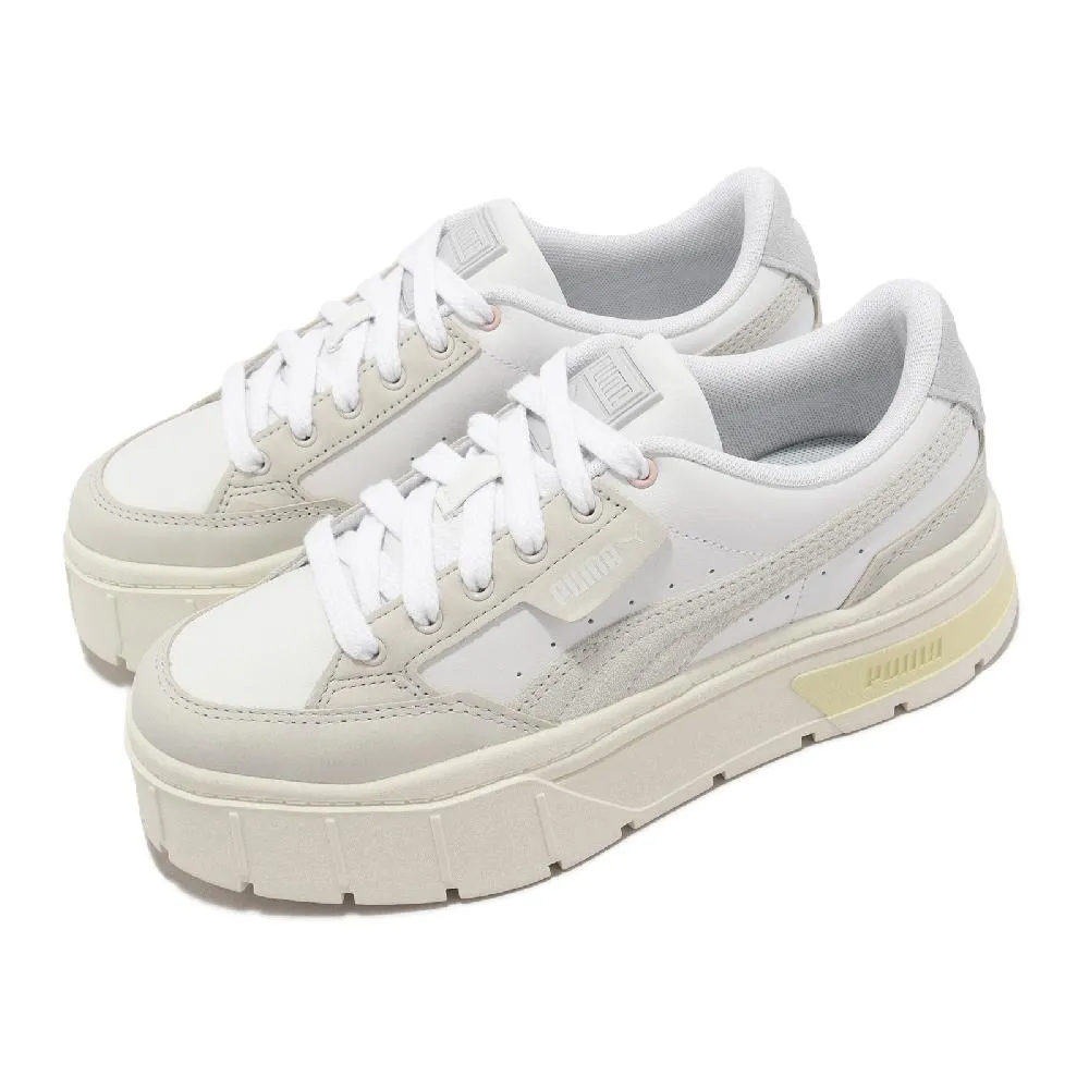 Puma 休閒鞋 Mayze Stack Luxe Wns 棉花糖灰 粉 麂皮 厚底 女鞋 【ACS】 38985301 歷史價格詳細信息