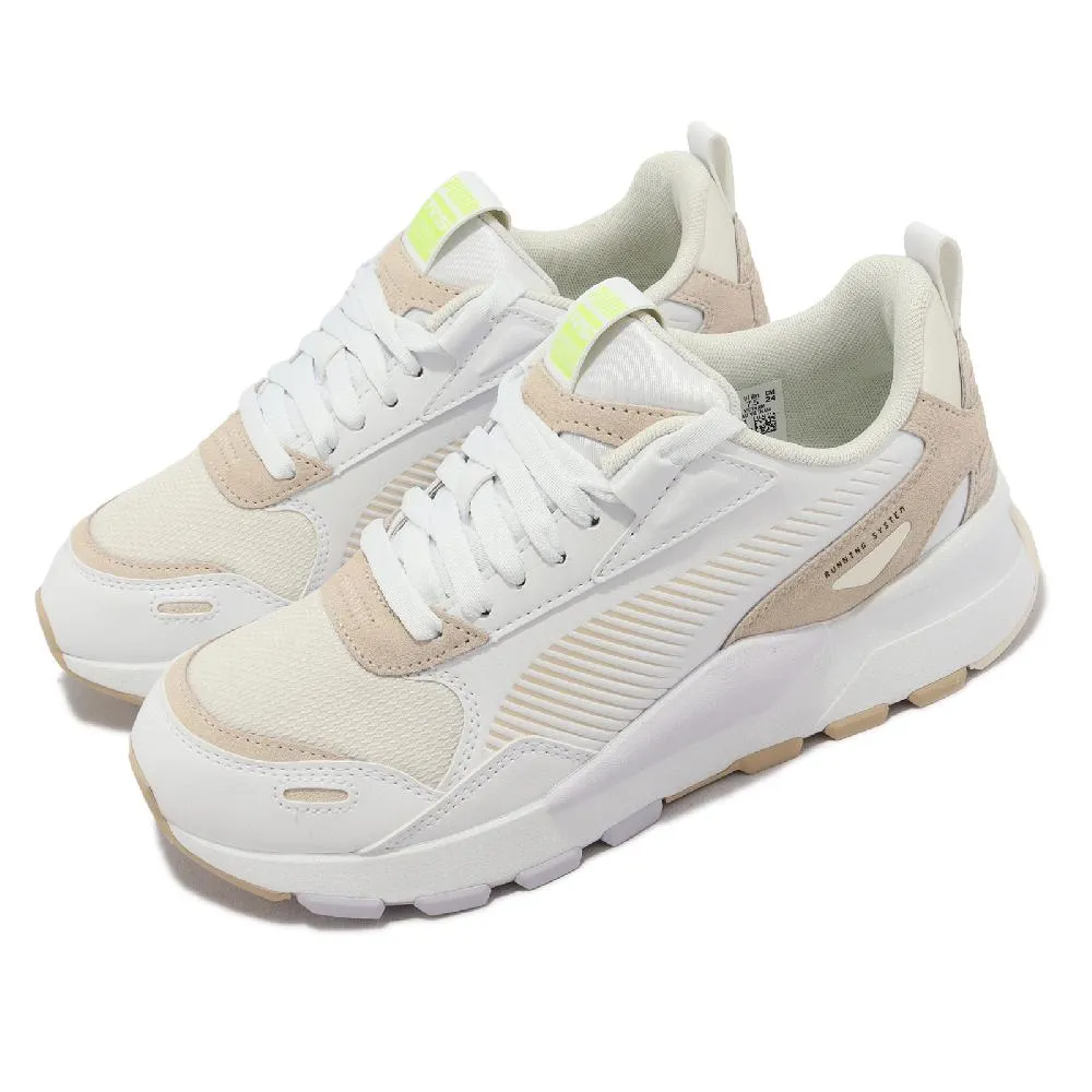 Puma 彪馬 休閒鞋 RS 3.0 Satin Wns 女鞋 白 米白 微厚底 皮革 麂皮 復古 39286701 歷史價格詳細信息