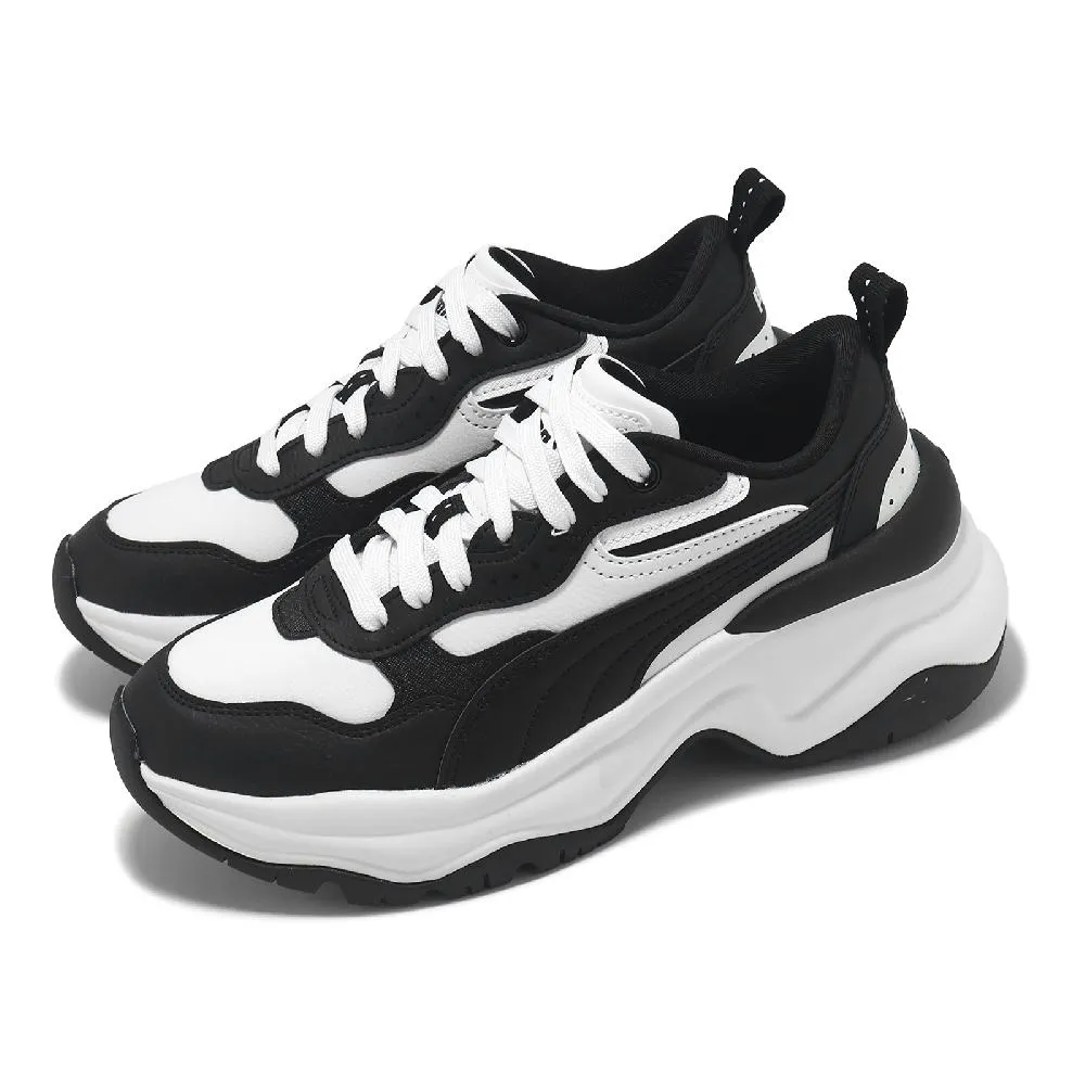 Puma 彪馬 休閒鞋 Cilia Wedge 女鞋 黑 全黑 厚底 增高 皮革 老爹鞋 39391503 歷史價格詳細信息