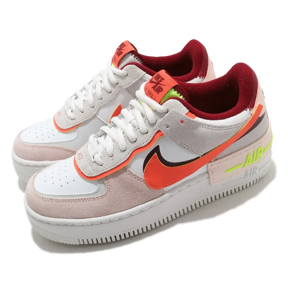 Nike 休閒鞋 AF1 Shadow 白 粉紅 女鞋 Air Force 1 【ACS】 CI0919-110 歷史價格詳細信息