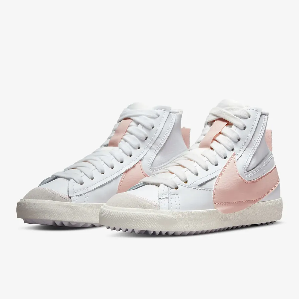 NIKE W BLAZER MID 77 JUMBO 女休閒鞋 DQ1471101 白粉 歷史價格詳細信息