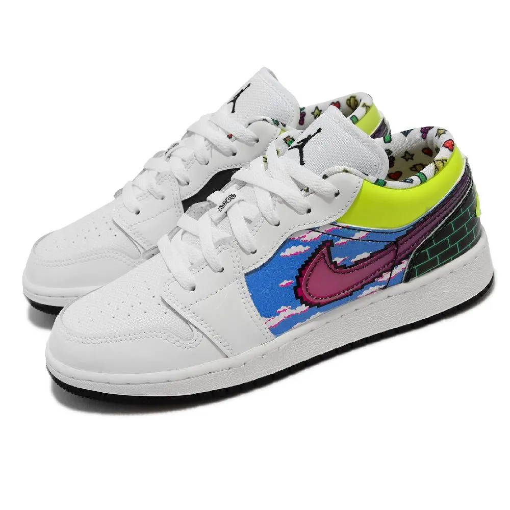 Nike Air Jordan 1 Low 大童 白黃 低筒 AJ1 運動 喬丹 休閒 休閒鞋 FV8486-181 歷史價格詳細信息