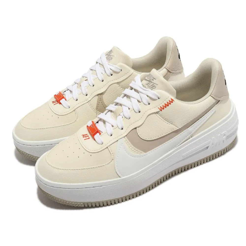 Nike 休閒鞋 Wmns AF1 PLT AF ORM 女鞋 純白 全白 解構 厚底 皮革 經典鞋 DJ9946-100 歷史價格詳細信息