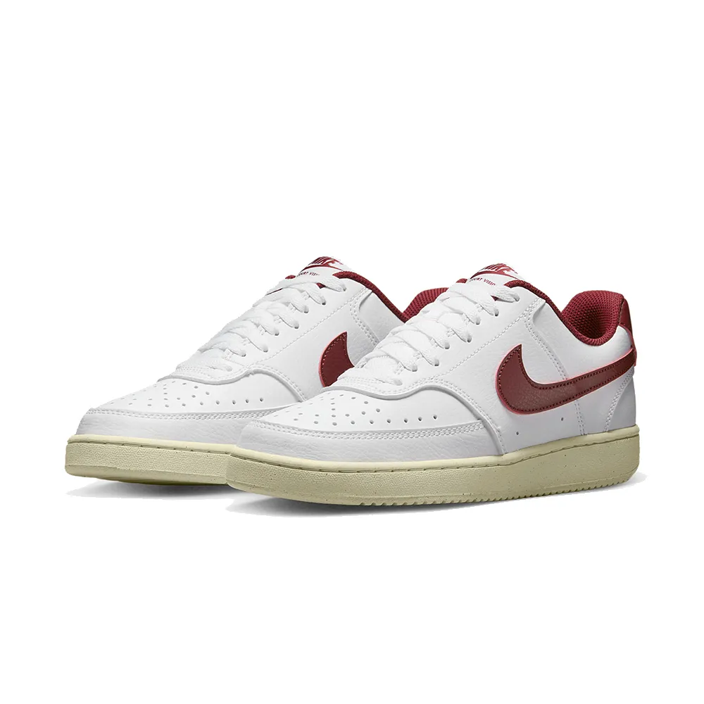 【NIKE】W NIKE COURT VISION LO NN 休閒鞋 男鞋 女鞋 酒紅白-DH3158106 歷史價格詳細信息