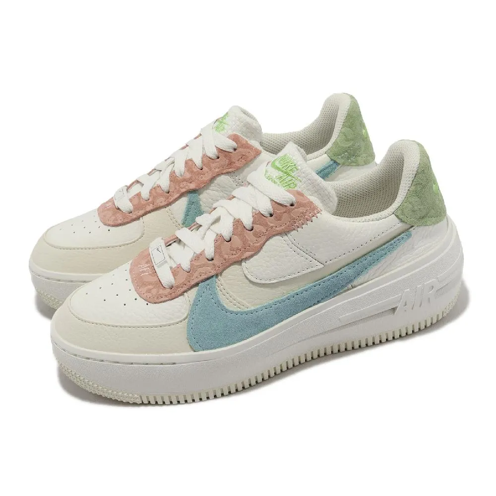 Nike 休閒鞋 Wmns AF1 PLT AF ORM 女鞋 純白 全白 解構 厚底 皮革 經典鞋 DJ9946-100 歷史價格詳細信息