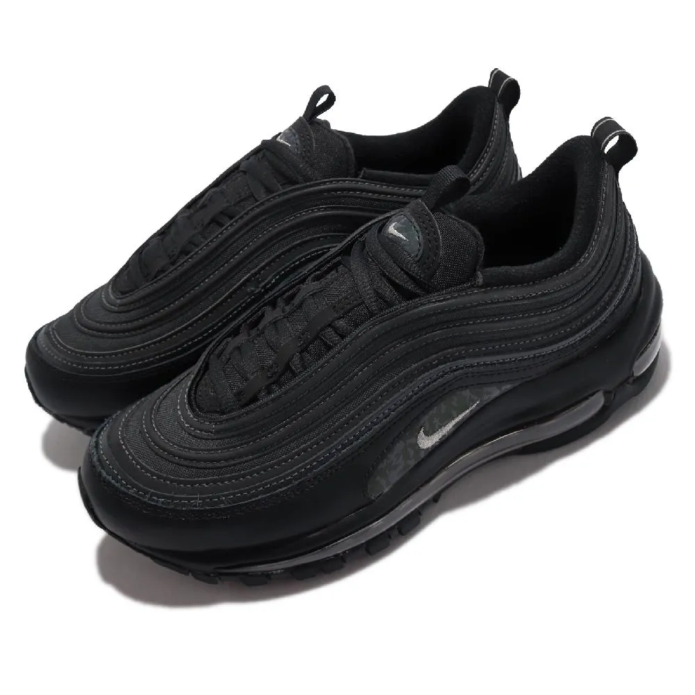 Nike Air Max 97 黑色 全黑 黑灰 灰勾 黑彈 反光 氣墊鞋 男 女 慢跑鞋 休閒鞋 921733-001 歷史價格詳細信息