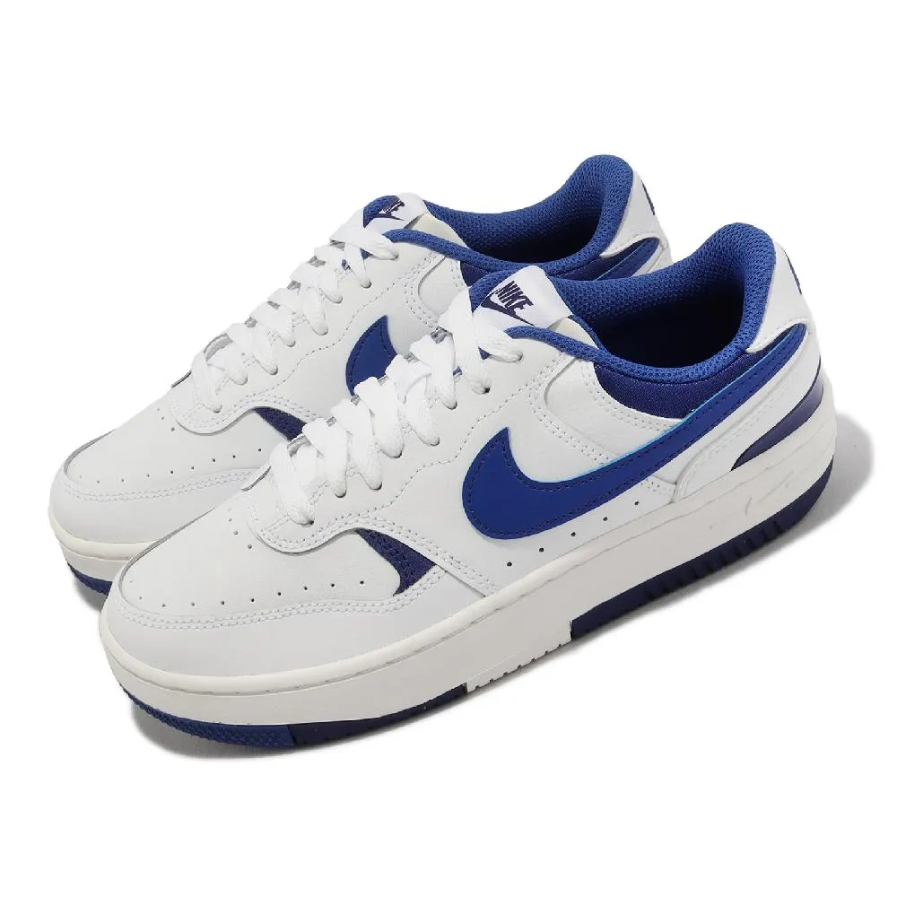 休閒鞋 Gamma Force 女鞋 黑 白 復古 皮革 厚底 增高 白勾 FQ6476-010 歷史價格詳細信息