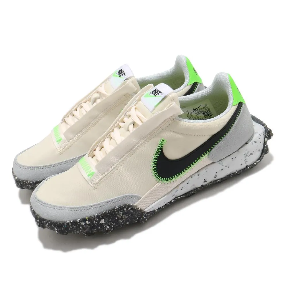 Nike 休閒鞋 Waffle Racer Crater 黑 橘 女鞋 男鞋 回收材質 環保理念 復古慢跑鞋 【ACS】 歷史價格詳細信息