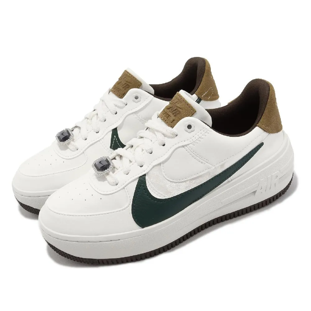Nike 休閒鞋 Wmns AF1 PLT AF ORM 女鞋 純白 全白 解構 厚底 皮革 經典鞋 DJ9946-100 歷史價格詳細信息