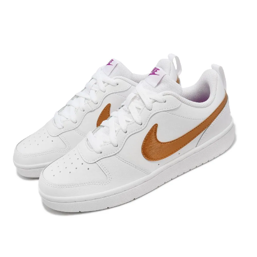 Nike 休閒鞋 Court Borough Low 2 GS 白 紅 黑 女鞋 大童鞋【ACS】 BQ5448-110 歷史價格詳細信息