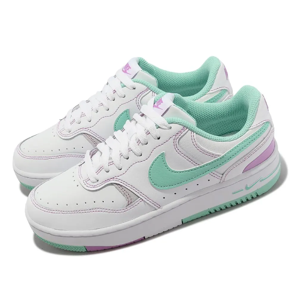 休閒鞋 Gamma Force 女鞋 黑 白 復古 皮革 厚底 增高 白勾 FQ6476-010 歷史價格詳細信息