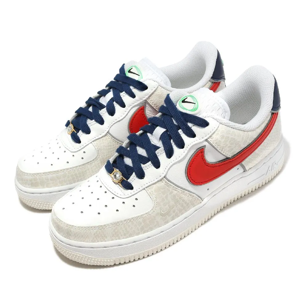 耐吉 NIKE Wmns Air Force 1'07 LX Chrome Swooshes White 男女 滑板 歷史價格詳細信息