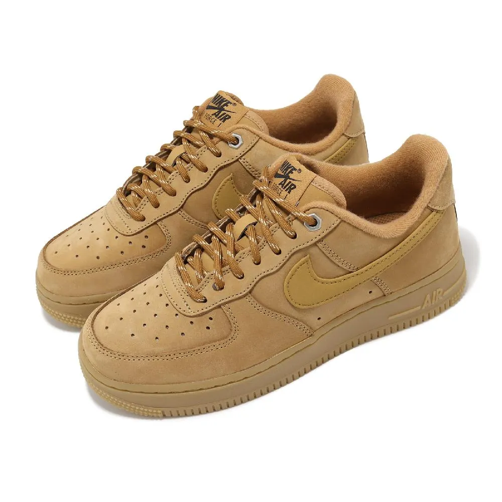 休閒鞋 Air Force 1 07 WB 男鞋 AF1 經典 麥色 膠底 棕 麂皮 Flax CJ9179-200 歷史價格詳細信息
