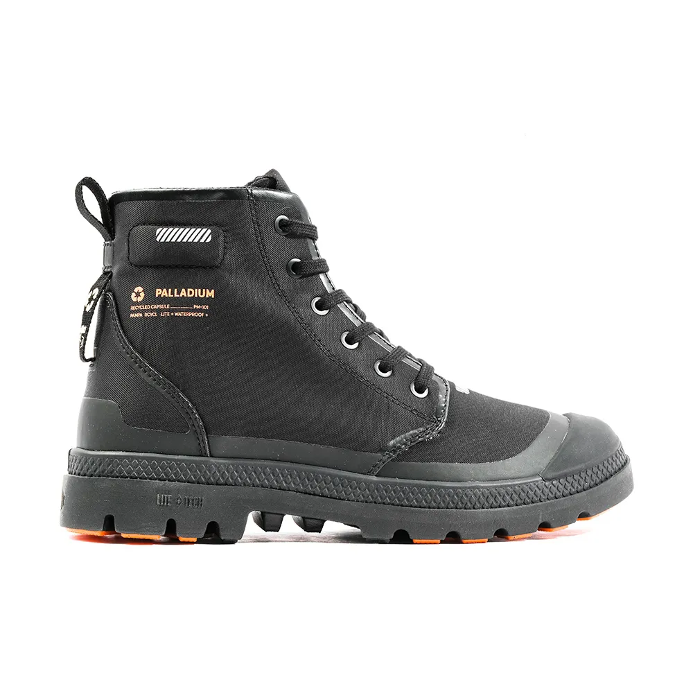 PALLADIUM PAMPA RCYCL LITE+ WP+再生科技輕量防水靴-男-黑 歷史價格詳細信息