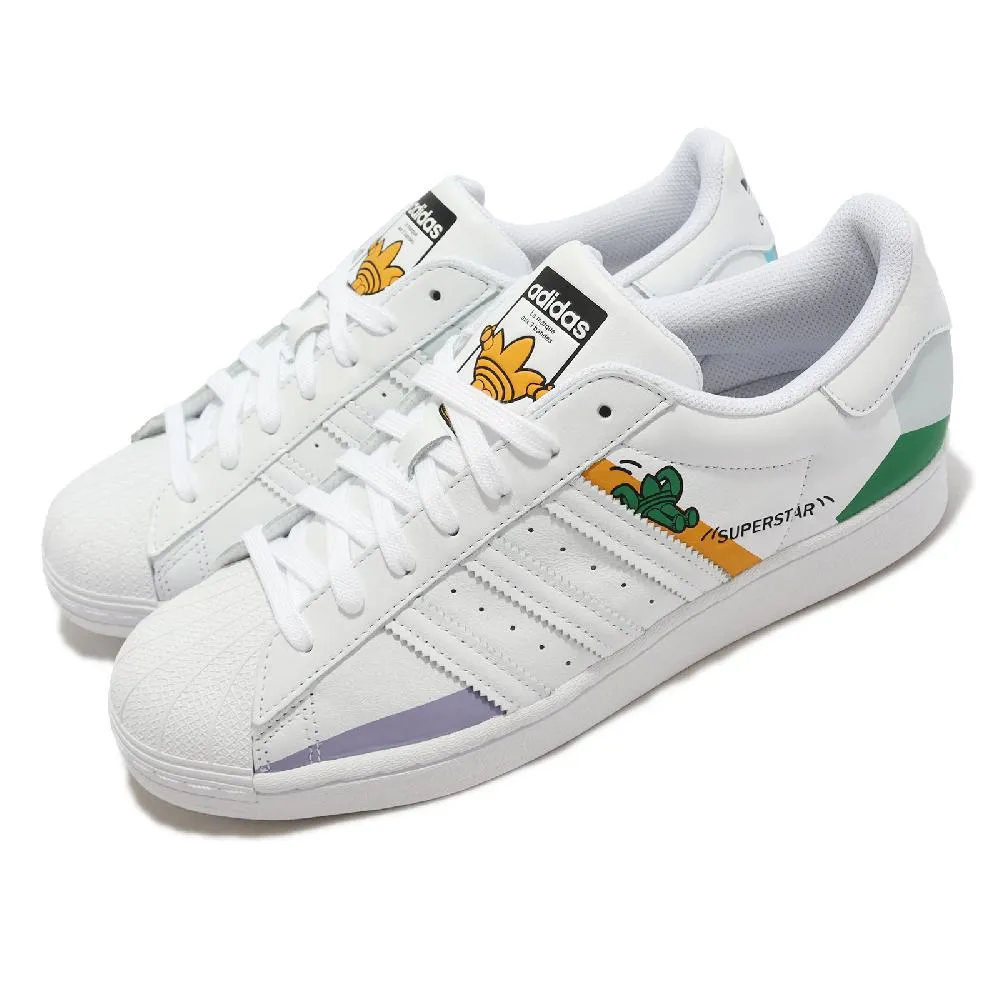 adidas 休閒鞋 Superstar W 白 紫藍 貝殼頭 女鞋 小白鞋 愛迪達 三葉草【ACS】 GZ5217 歷史價格詳細信息