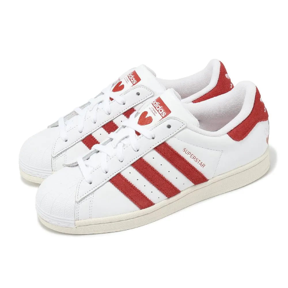【ADIDAS】SUPERSTAR W 休閒鞋 女鞋 白紅-IG5958 歷史價格詳細信息
