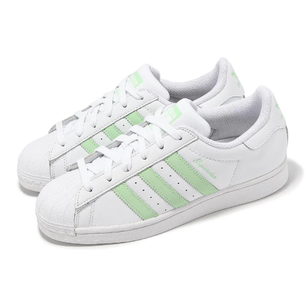adidas 休閒鞋 Superstar 白 綠 彩色 三條線 聯名款 貝殼頭 小白鞋 男女鞋【ACS】 GX7991 歷史價格詳細信息