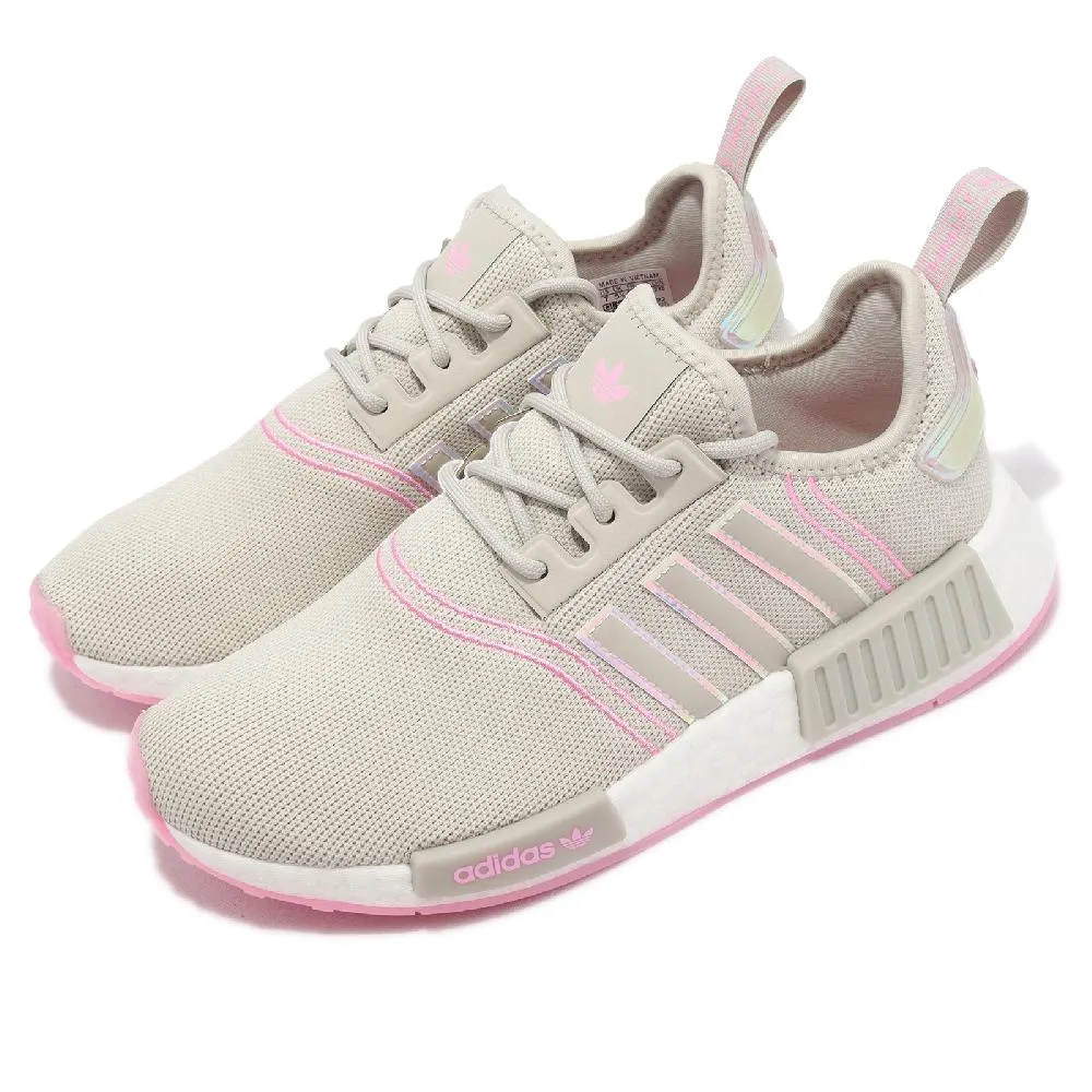 adidas 休閒鞋 NMD_R1 W 白 粉紅 Boost 愛迪達 三葉草 女鞋【ACS】 FZ3777 歷史價格詳細信息