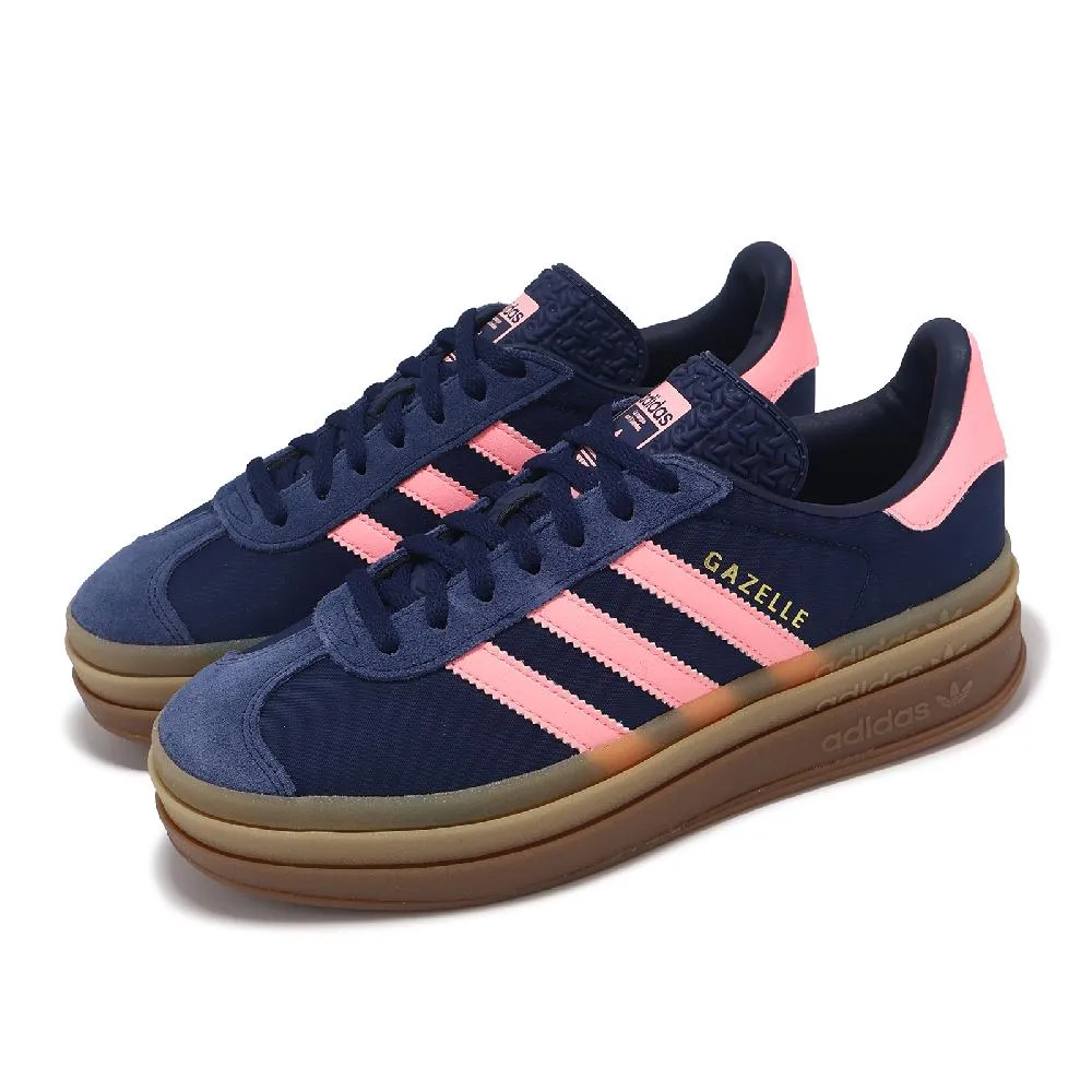 adidas 愛迪達 休閒鞋 Gazelle Bold W 女鞋 拼接中底 厚底 神奇石英色 核心黑 粉紅 麂皮 IE0429 歷史價格詳細信息