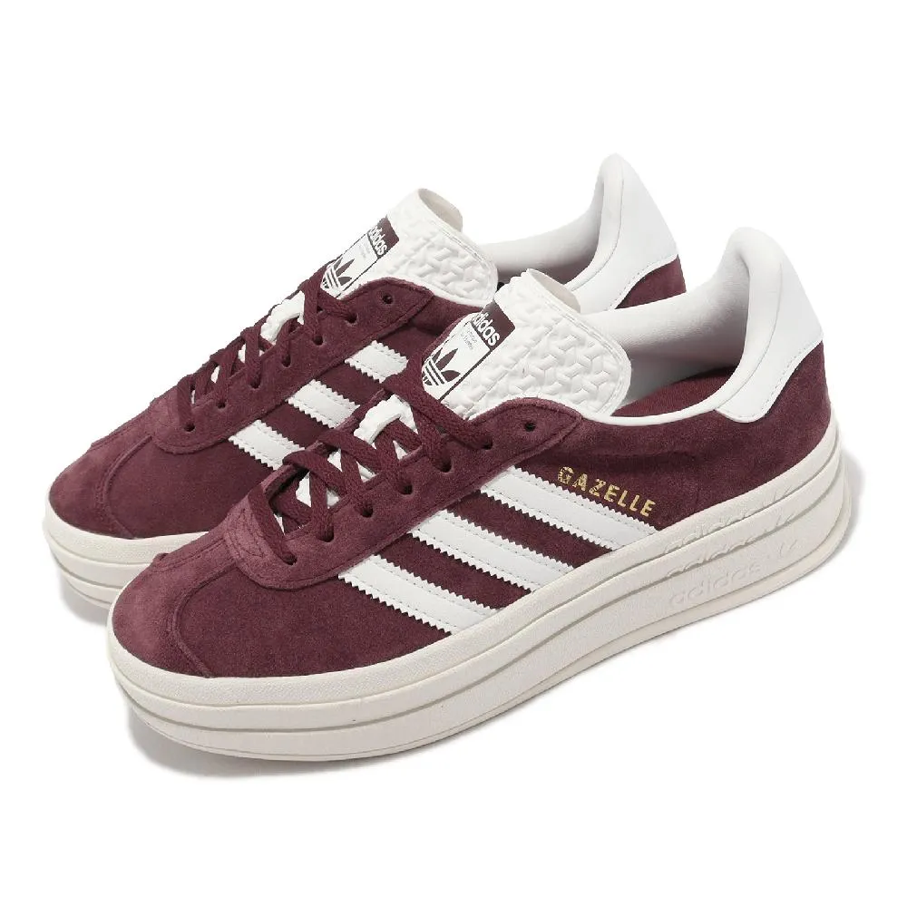 adidas 愛迪達 休閒鞋 Gazelle Bold W 女鞋 拼接中底 厚底 神奇石英色 核心黑 粉紅 麂皮 IE0429 歷史價格詳細信息