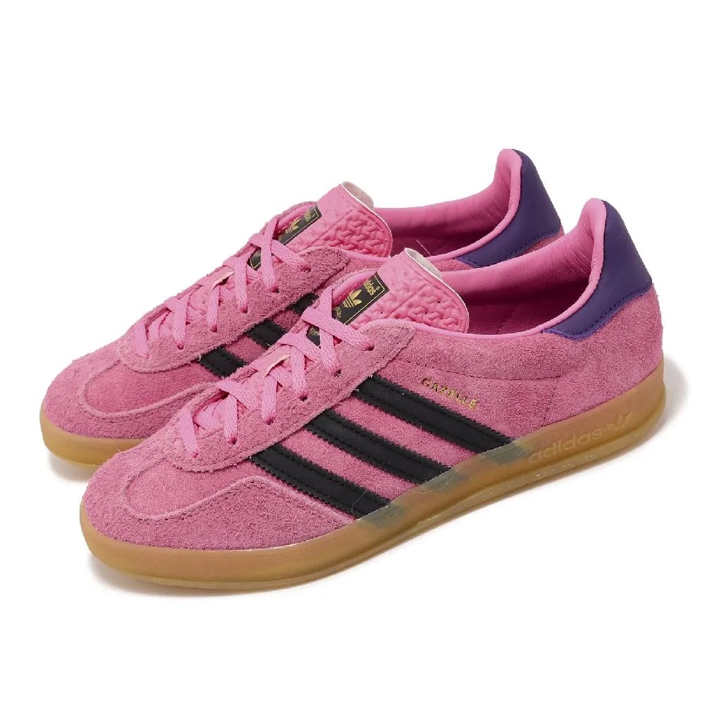 【ADIDAS】GAZELLE INDOOR W 休閒鞋 女鞋 粉黑色-IE7002 歷史價格詳細信息
