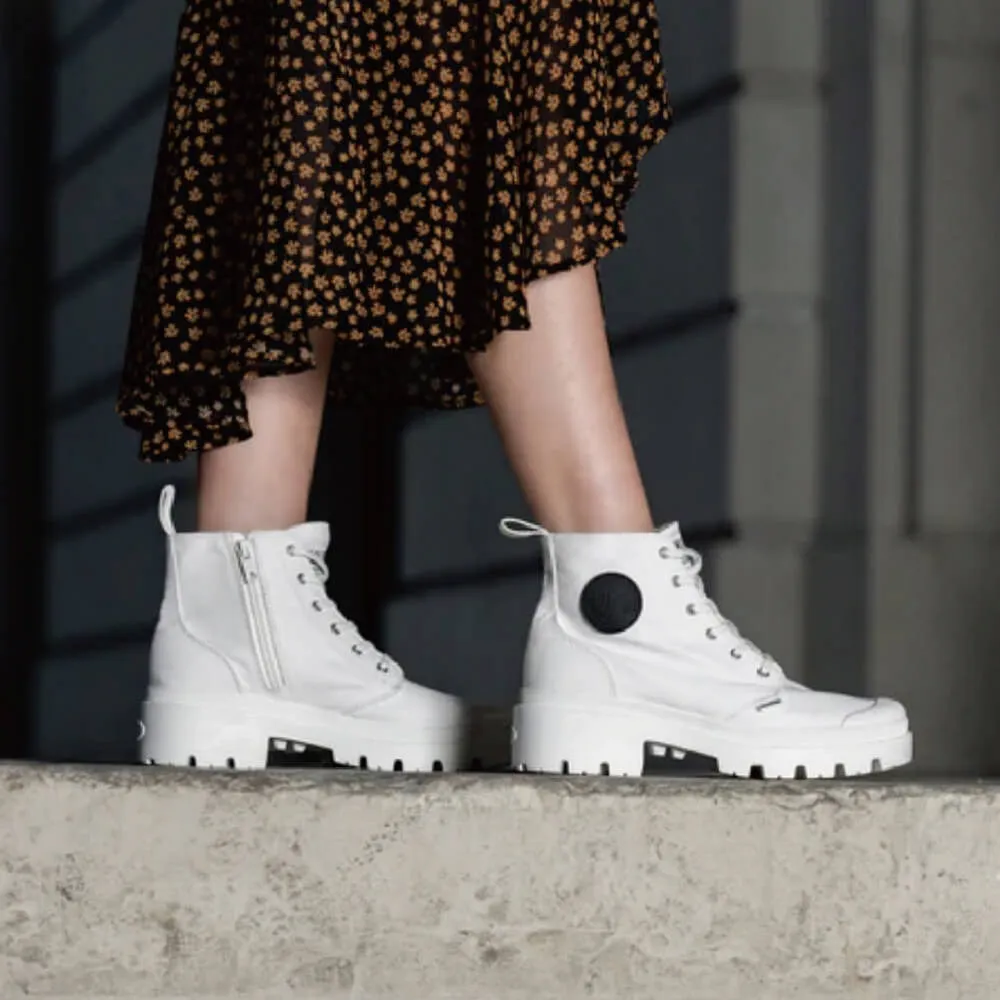 Palladium PALLABASE LEATHER 白 皮革 高筒 女款 J1750【新竹皇家 96905-102】 歷史價格詳細信息