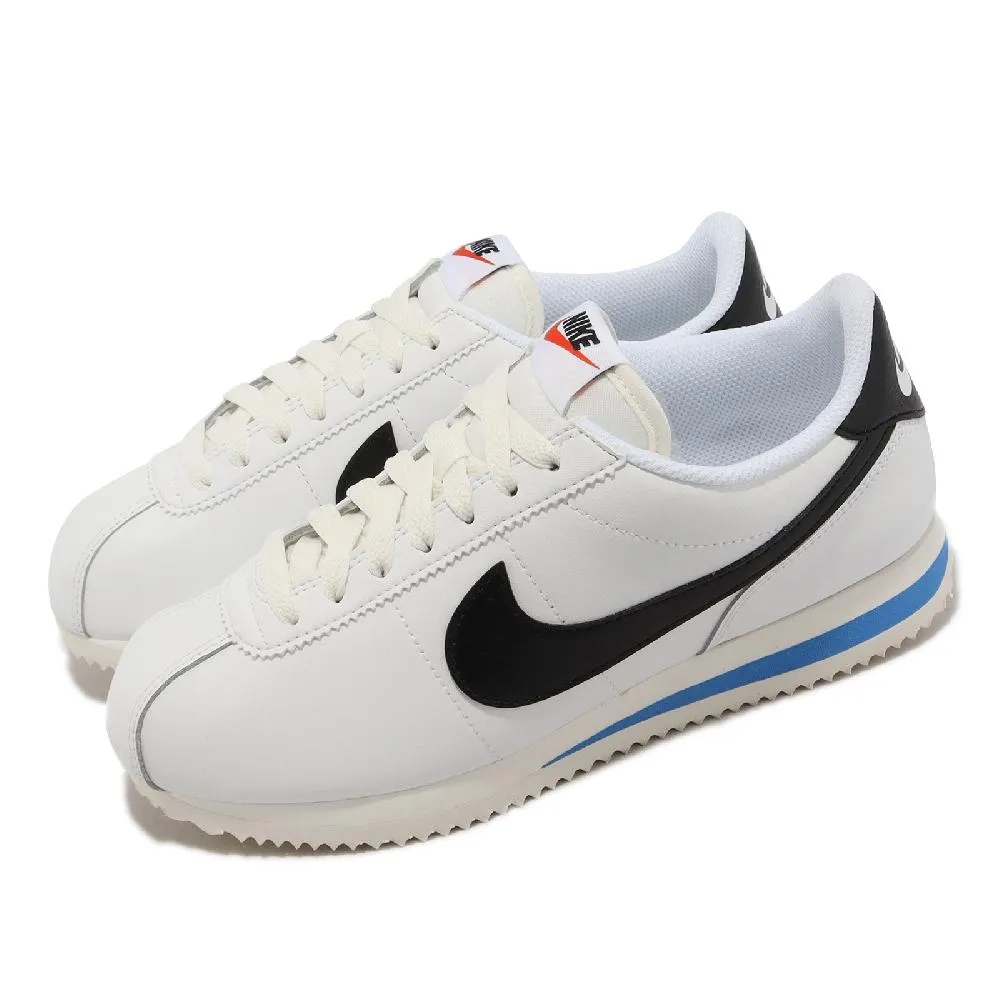 Nike 耐吉 休閒鞋 Cortez 男鞋 白 黑勾 復古 經典 皮革 阿甘鞋 DM4044-100 歷史價格詳細信息