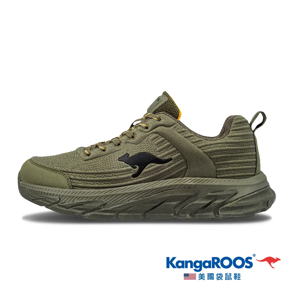 【KangaROOS 美國袋鼠鞋】男 ADVENTURE 越野機能 輕量透氣 慢跑鞋(墨綠-KM21485) 歷史價格詳細信息