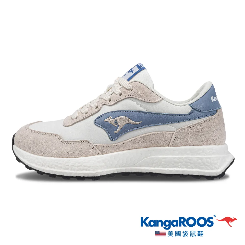 【KangaROOS 美國袋鼠鞋】女 RACER 科技運動鞋 慢跑鞋 休閒鞋 (米/粉-KW31733) 歷史價格詳細信息