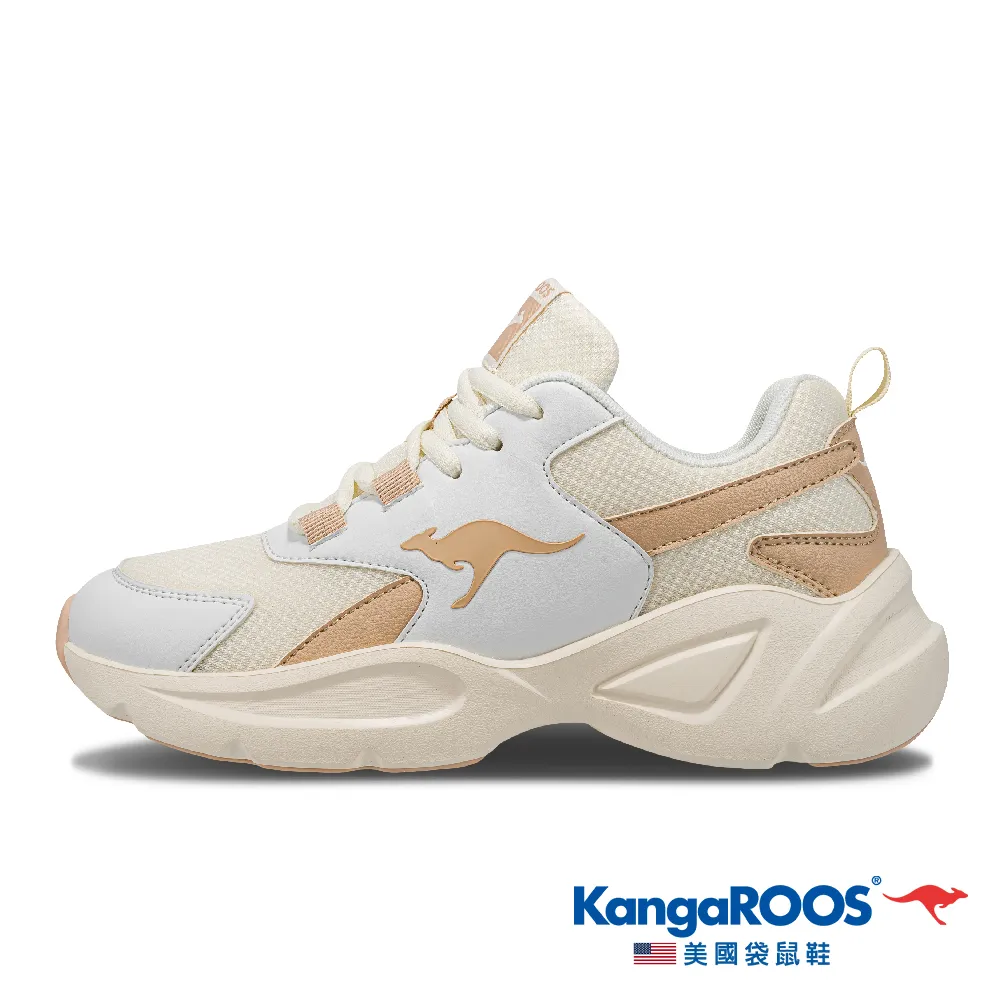 KANGAROOS 潮流運動老爹鞋 卡其 KK11881 中大童鞋 歷史價格詳細信息