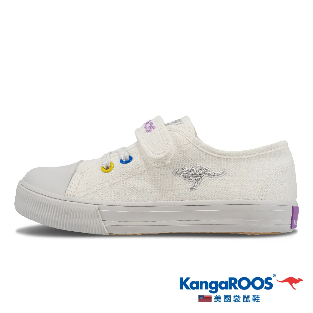 KangaROOS 米白 美國袋鼠 魔鬼氈 休閒 拖鞋 女款 J2046【新竹皇家 KW32189】 歷史價格詳細信息