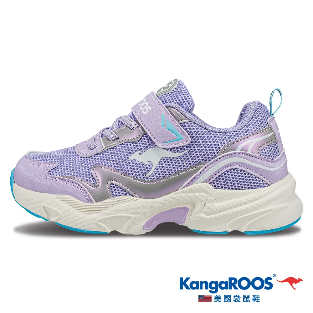 【KangaROOS 美國袋鼠鞋】童鞋 WAVY 千禧復古老爹童鞋 Y2K運動鞋 老爹鞋 (白/粉-KK41813) 歷史價格詳細信息