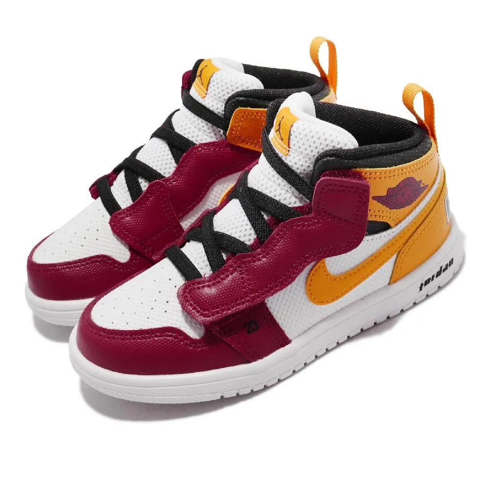 Nike 童鞋 Jordan 1 Mid ALT 紅 黃 幼鞋 小童鞋 魔鬼氈 AJ1 【ACS】 DJ6250-067 歷史價格詳細信息