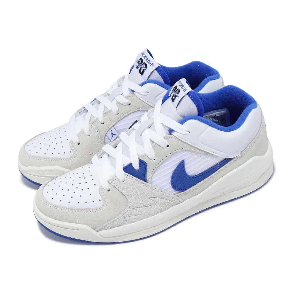 Nike 耐吉 休閒鞋 Jordan Stadium 90 TD 小童鞋 灰 白 小朋友 皮革 麂皮 緩震 魔鬼氈 HF6015-002 歷史價格詳細信息