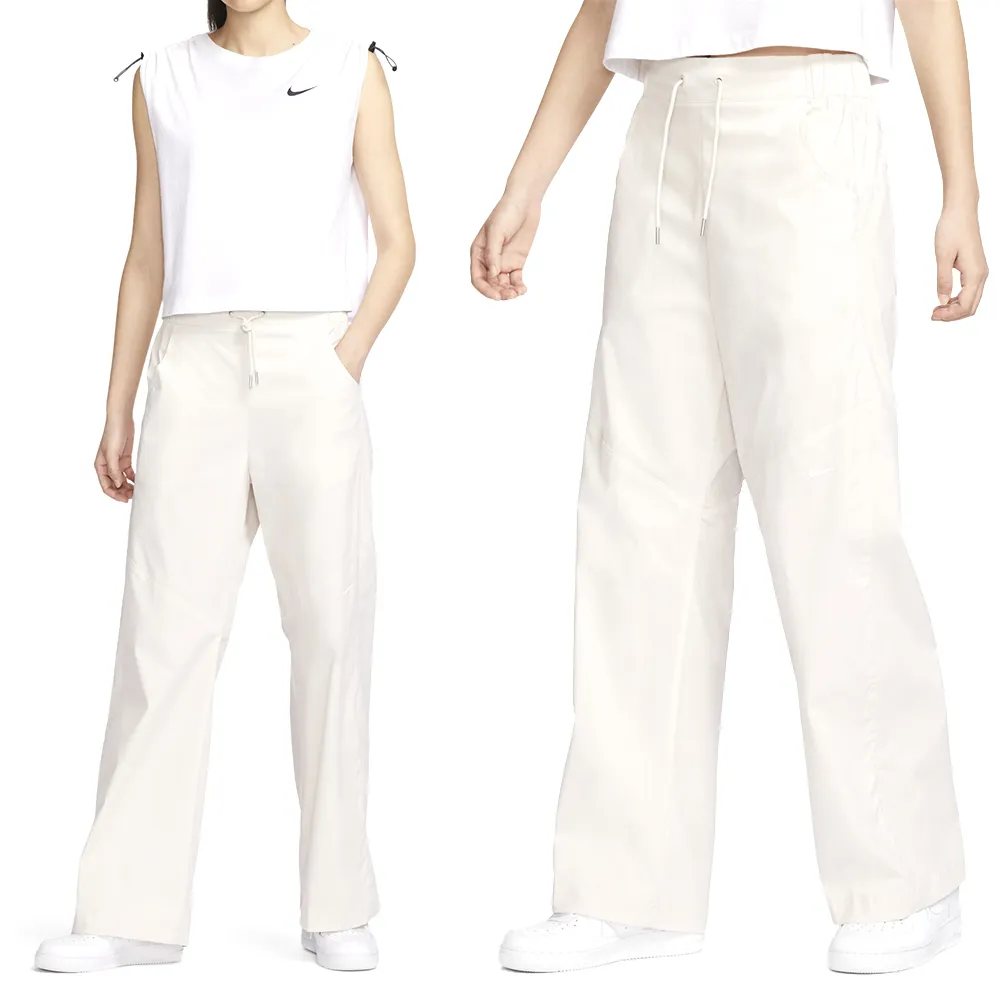 Nike NSW ESSNTL WVN HR OH PANT 女款 米色 休閒 抽繩 長褲 FB8285-104 歷史價格詳細信息