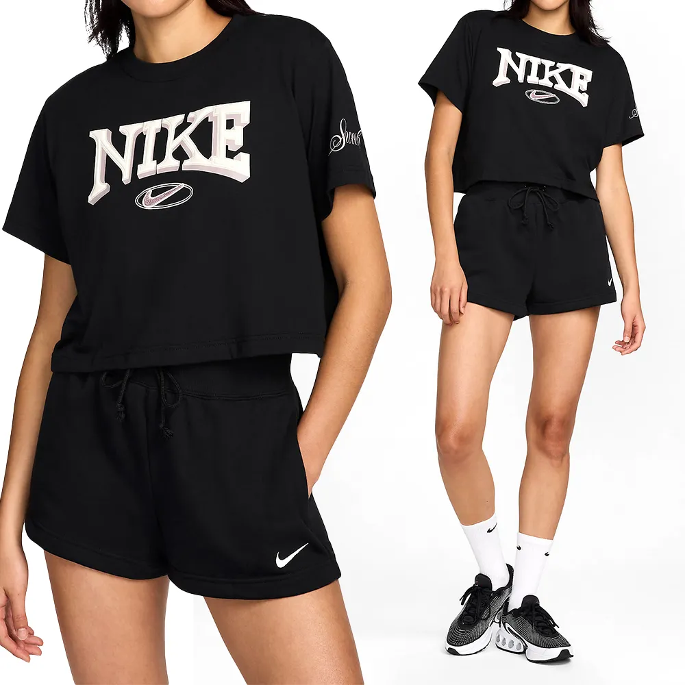 NIKE NSW TEE SS SPORT DAISY 女款 小花LOGO T恤 DN5859-010 黑 100 白 歷史價格詳細信息