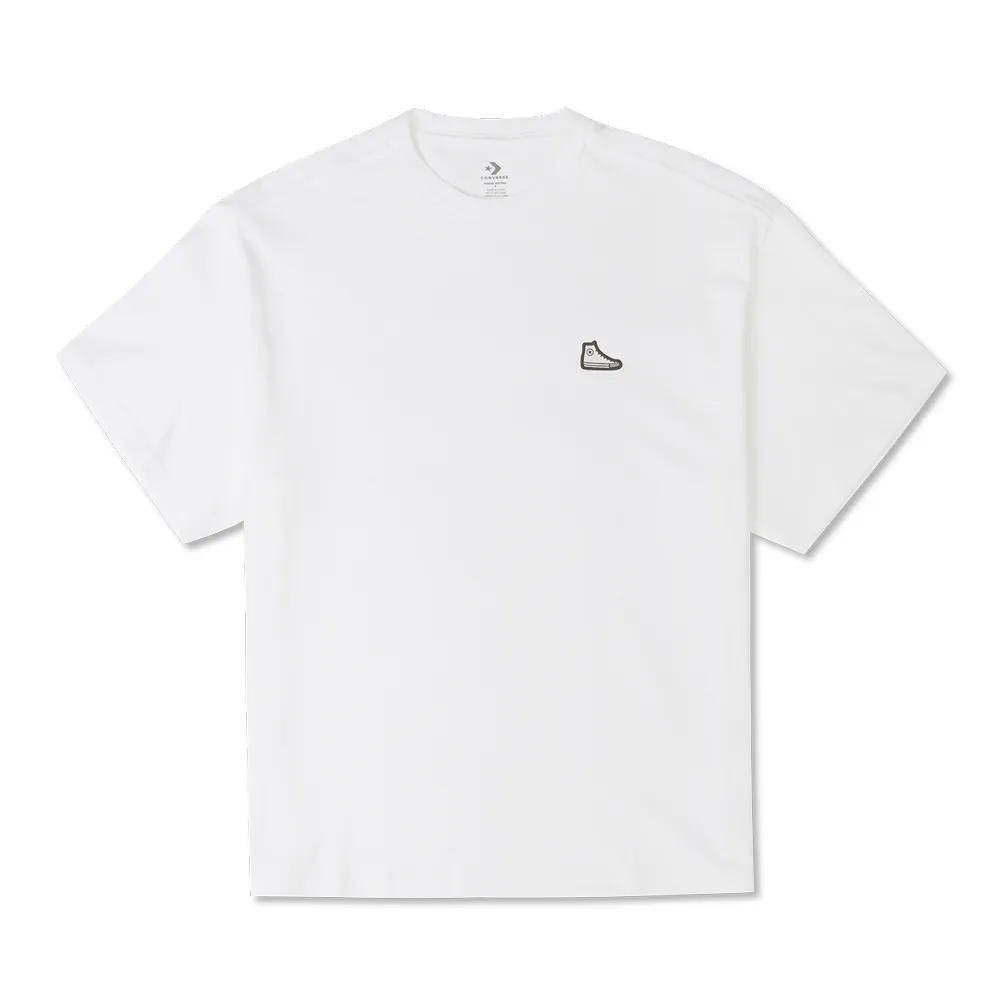 【CONVERSE】LOOSE SNEAKER PATCH TEE 短袖上衣 男女 綠色_10025397-A11 歷史價格詳細信息