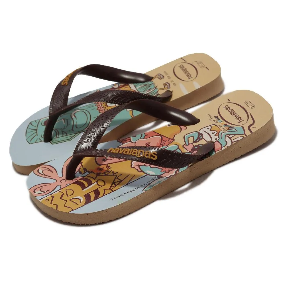 Havaianas 拖鞋 Top SpongeBob Flip Flops 男鞋 黑 黃 海綿寶寶 夾腳拖 哈瓦仕 41482980074U 歷史價格詳細信息