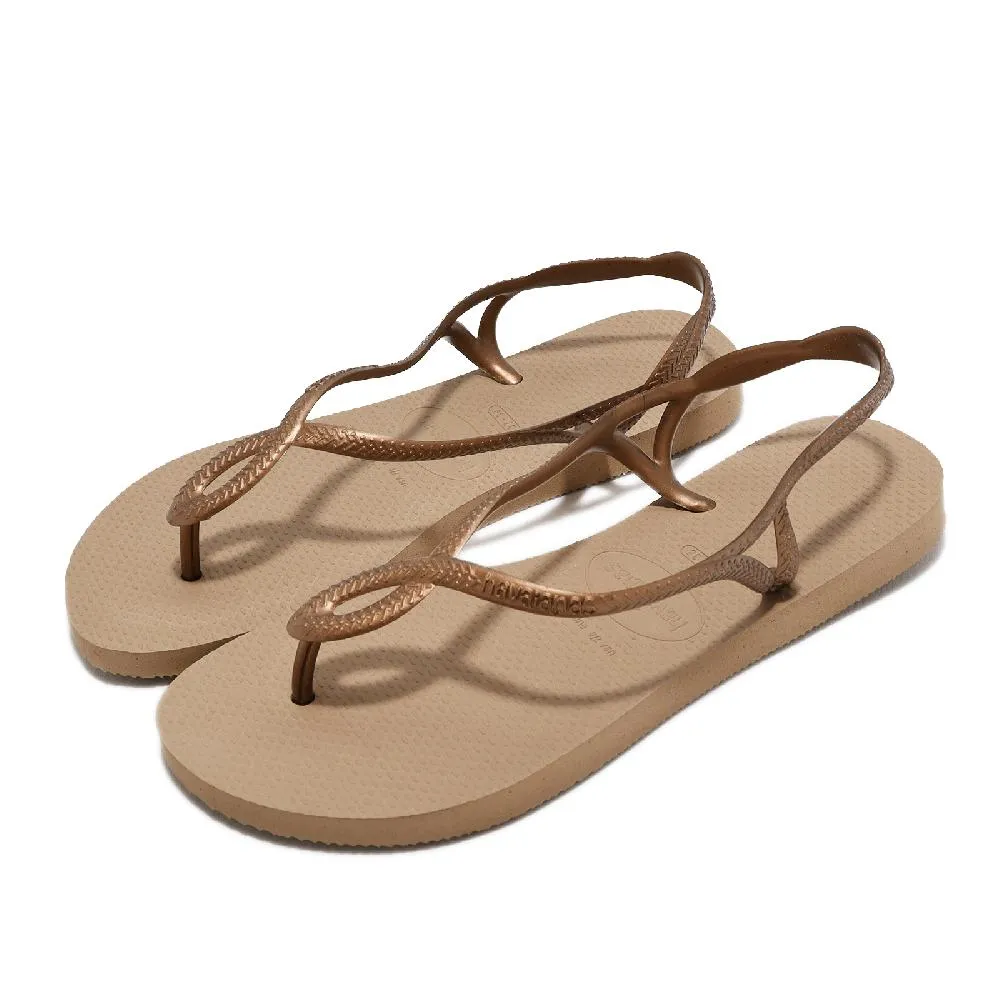 Havaianas 涼拖鞋 Luna 女鞋 黑 全黑 夾腳拖 涼鞋 麻花 細帶 哈瓦仕 ACS 41296970090W 歷史價格詳細信息