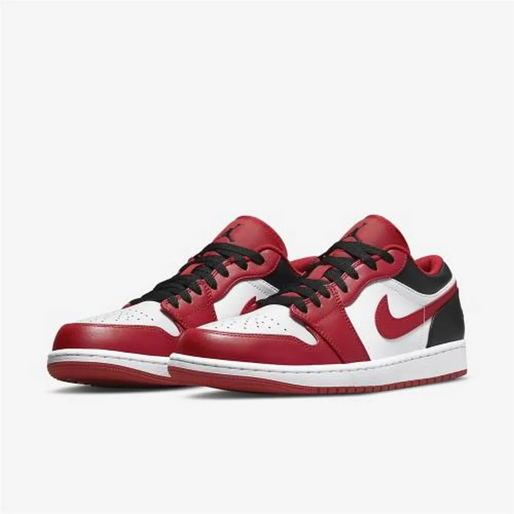 Nike Air Jordan 1 Low [553558-161] 男 休閒鞋 喬丹 低筒 黑紅腳趾 AJ1 白黑紅 歷史價格詳細信息