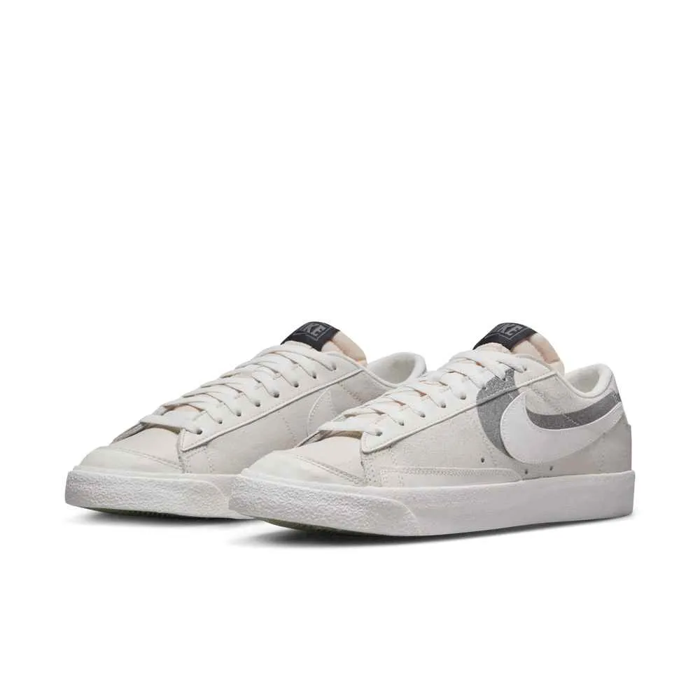 Nike Blazer Low 77 PRM 米白 灰 低筒 男鞋 雙勾 休閒鞋 零碼福利品【ACS】 歷史價格詳細信息