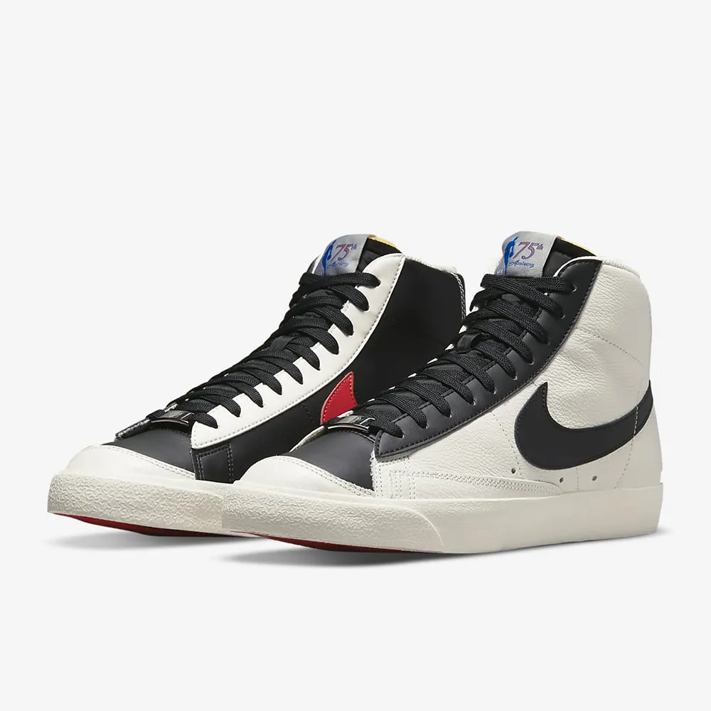 Nike 休閒鞋 Blazer Mid 77 EMB 男鞋 NBA 75th 高筒 荔枝皮 白 橘 DD8025-100 歷史價格詳細信息