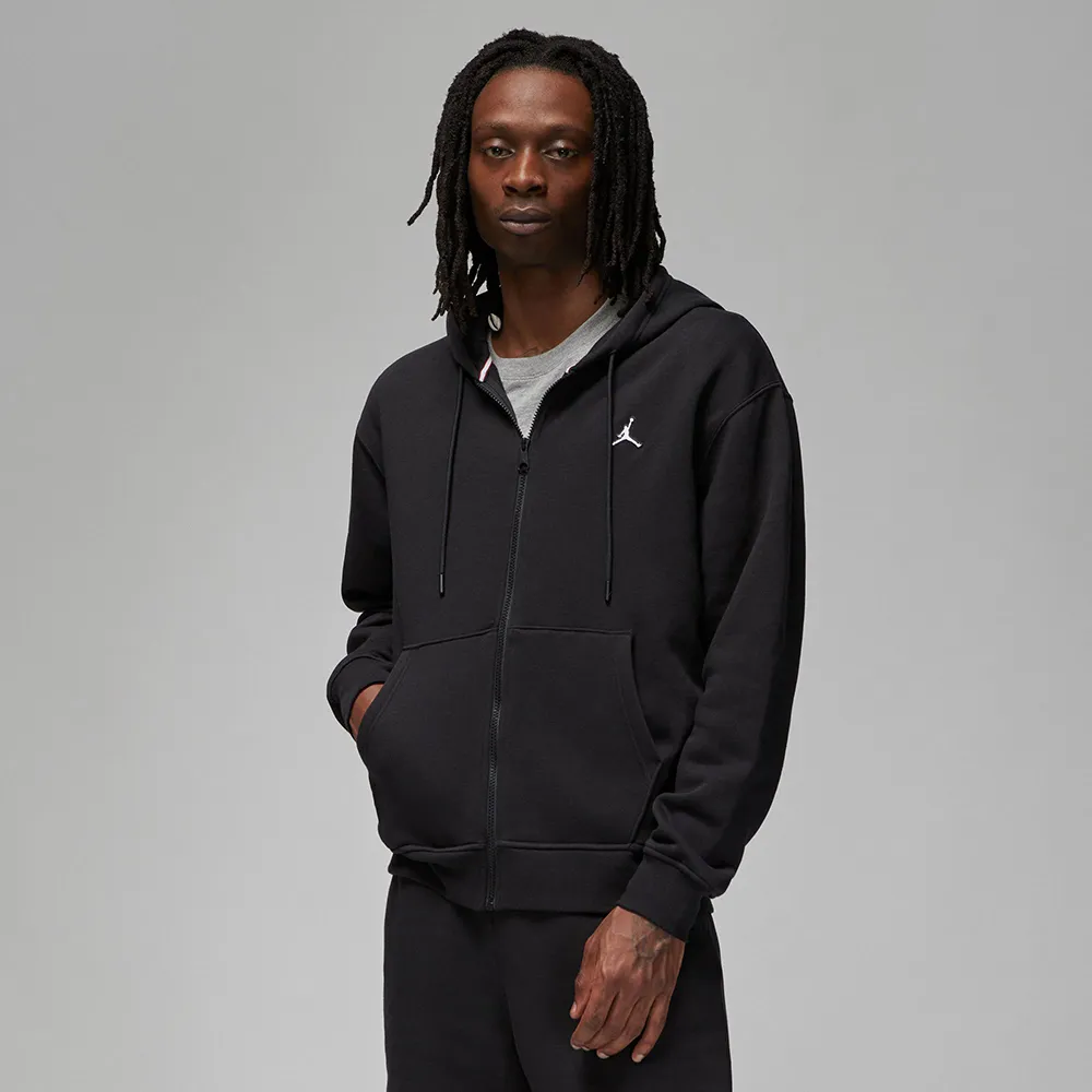 【NIKE】AS M J ESS FLC FZ HOODIE 半開襟上衣 男 黑色-DQ7351010 歷史價格詳細信息