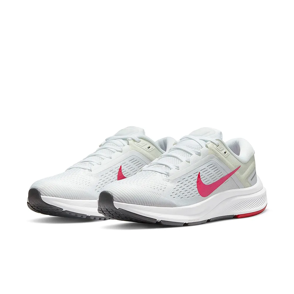 Nike W Air Zoom Structure 24 女 桃紅白 慢跑 運動 基本款 慢跑鞋 DA8570-103 歷史價格詳細信息