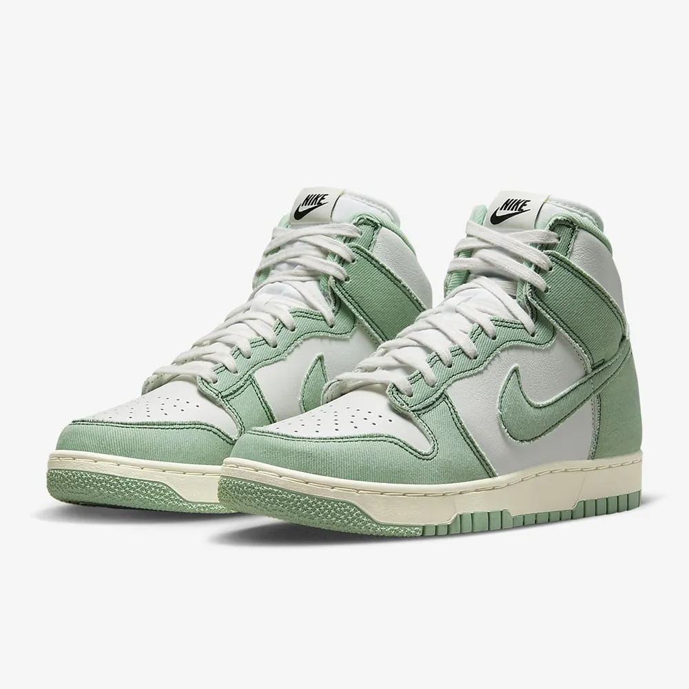 Nike 休閒鞋 Dunk HI 1985 白 粉紅 單寧材質 男鞋 女鞋 復古鞋型 【ACS】 DQ8799-100| 歷史價格詳細信息
