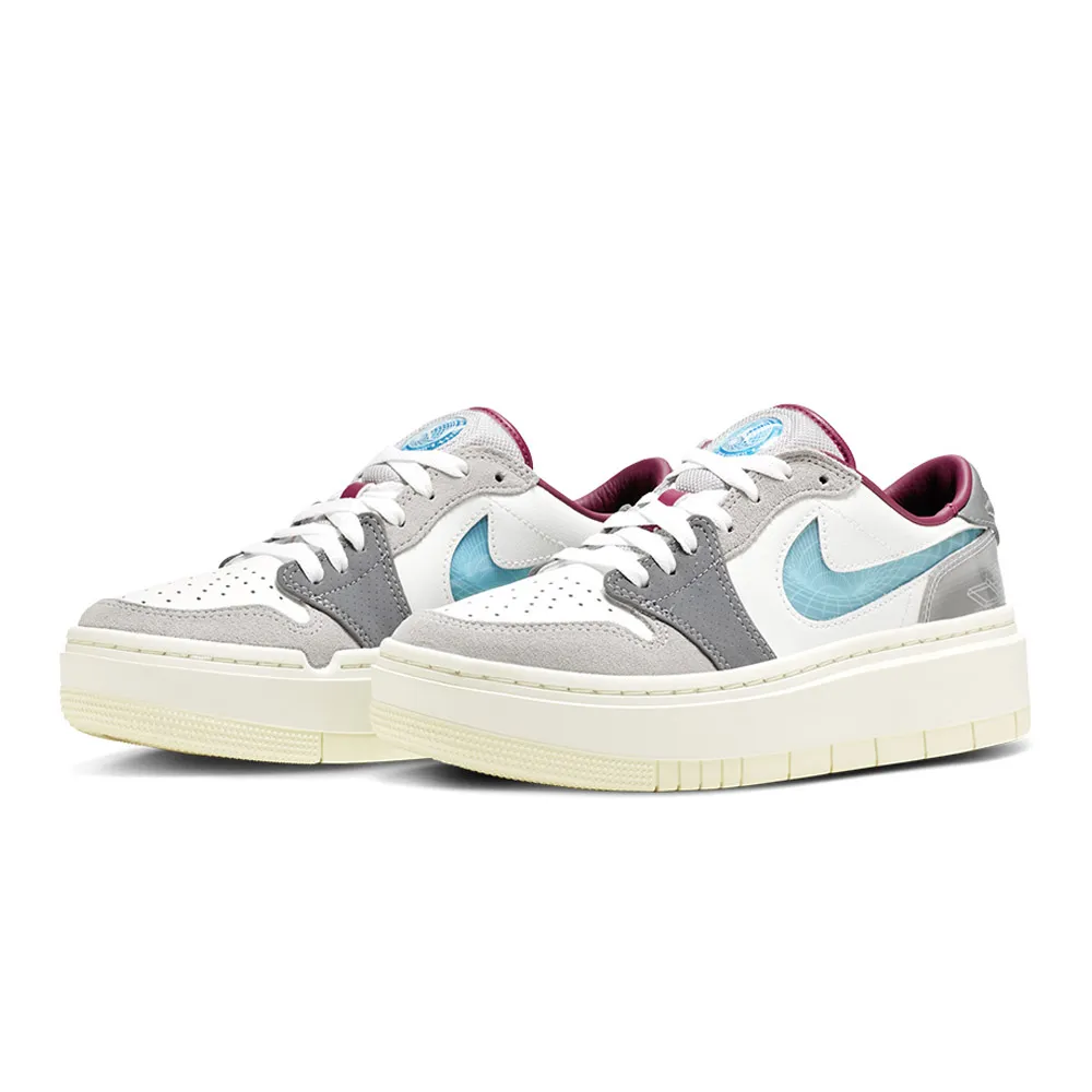 Nike Air Jordan 1 Low Elevate 灰白 厚底 休閒鞋 DH7004-100 歷史價格詳細信息