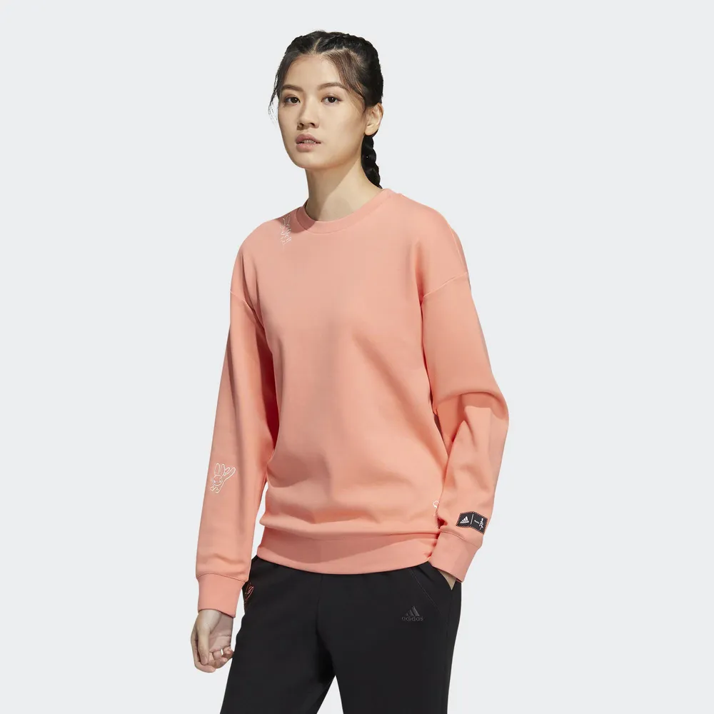 【ADIDAS】CNY GFX SWEAT 圓領套頭衫 女 米白-HZ3004 歷史價格詳細信息