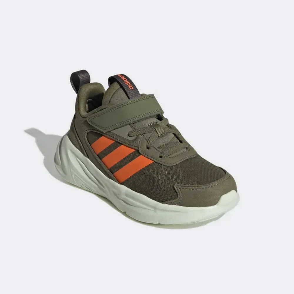 Adidas Ozelle EL K [IF7893] 中童 慢跑鞋 運動鞋 休閒 魔鬼氈 緩震 綠 歷史價格詳細信息