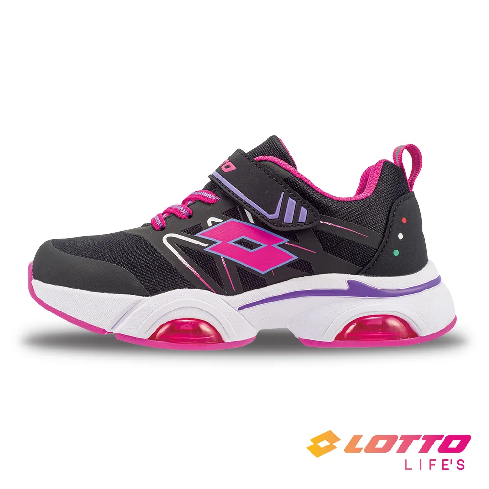 【LOTTO 義大利】童鞋 AIR FLOW 5 奔速風動跑鞋(黑/綠) 歷史價格詳細信息